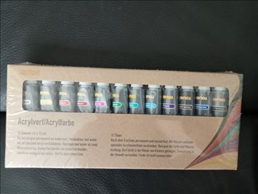 Abbildung: Unbenutzt.XENOS Acrylfarben 12er Set