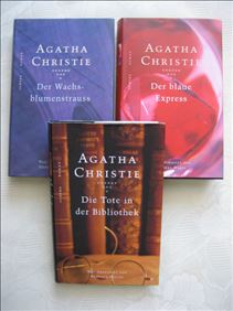 Abbildung: 3 Agatha Christie Krimi-Bücher, gebunden