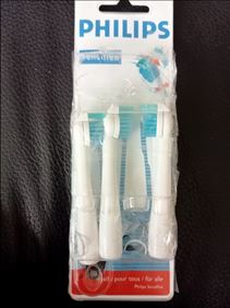 Abbildung: Unbenutzt.Ersatz-Zahnbürstenköpfe für Philips sensiflex