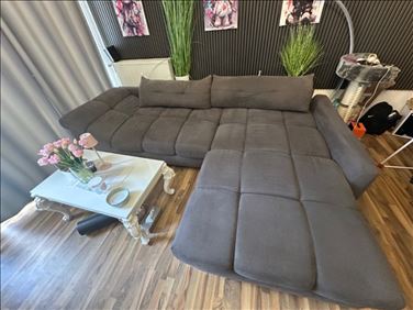 Abbildung: Wohnlandschaft Waikiki in Grau - Gemütliches Ecksofa