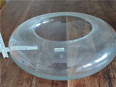 Abbildung: Flache große Vase 