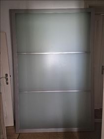 Abbildung: 2 PAX Milchglas Schiebetüren 236 cm hoch x 150 cm breit