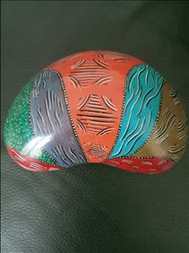 Abbildung: Keramik Schmuckschale:14 x9 cm