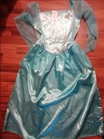 Abbildung: Kleid S-M blau getragen gewaschen guter Zustand 