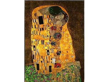 Abbildung: Plakat Klimt Der Kuss