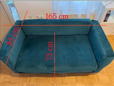 Abbildung: 2-Sitzer Sofa mit Schlaffunktion