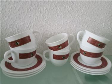 Abbildung: Fast unbenutzt.Vintage Set von Harmonia 