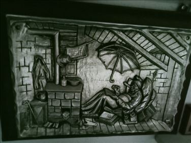 Abbildung: Art Relief -Metallbild , 25x36 cm (Wandbild)