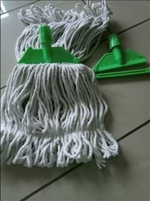 Abbildung: Neu/unbenutzt.Wischmopp Ersatz Kopf Set aus Baumwolle 