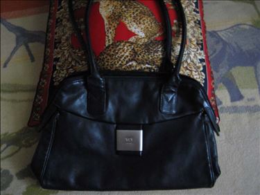 Abbildung: Leder-Tasche, Schultertasche, wenig benutzt