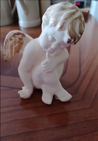 Abbildung: Aus Nachlass , Tischdecke,Engel,Kugelkranz