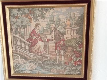 Abbildung: Bild 29,5 x28cm, Gobelinbild