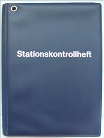 Abbildung: Stationskontrollheft f. A5 Kunststoff blau Abheftvorrichtung