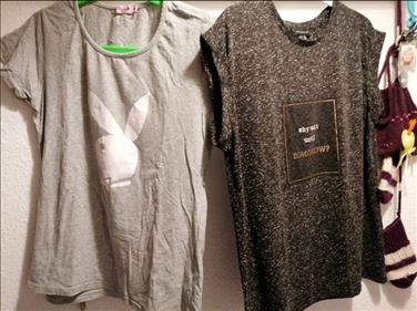Abbildung: Shirt 2 stück größe 40 42 getragen gewaschen 