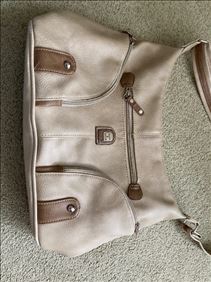 Abbildung: Handtasche beige mit braun
