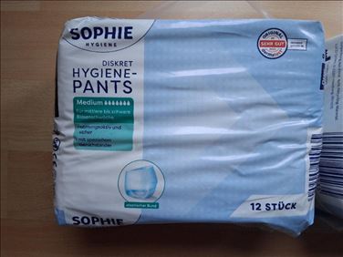 Abbildung: 3 originalverpackte Hygienepants abzugeben