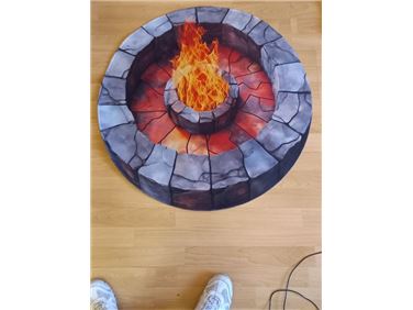 Abbildung: Teppich Lagerfeuer 
