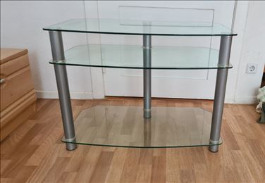 Abbildung: Tv Tisch, Glas Regal