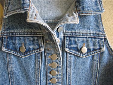 Abbildung: Kurze Jeans-Weste Gr. 34, Boutique, gepflegter Zust.