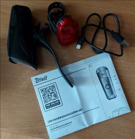 Abbildung: NEU - crivit LED FAHRRAD LEUCHTEN SET