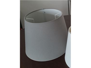 Abbildung: Ikea Lampenschirm (grau, 18,5 cm, Skottorp?)