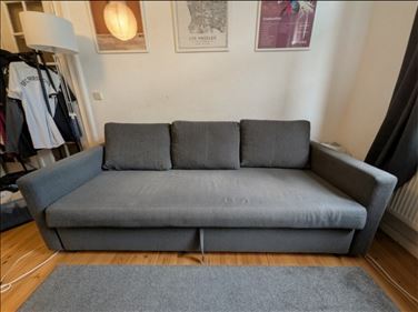 Abbildung: IKEA FRIHETEN 3er Bettsofa zu verschenken 