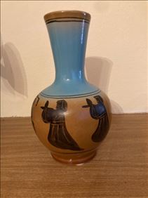 Abbildung: Alte Keramik Vase bauchig 