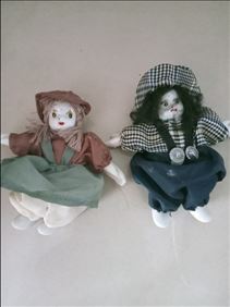 Abbildung: Vintage Puppen, H:11 cm